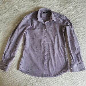 BOSS Slim Fit Men's Dress Shirt Mini Check 15.5